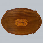 A beautiful mahogany inlaid occasional table circa 1905.